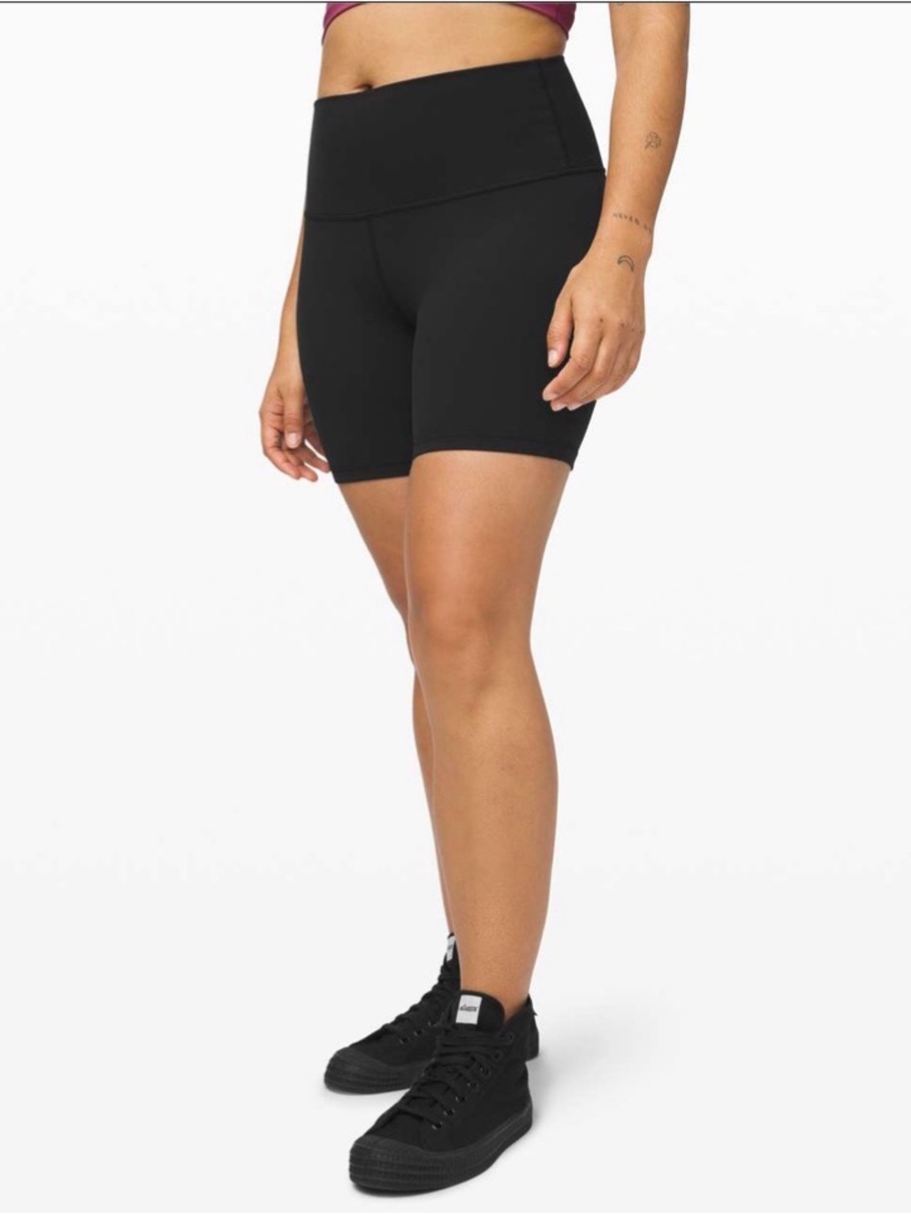 Lululemon Align High Rise 6” Black Biker Shorts Size 14
